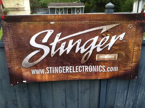 Stinger electronics vinyl banner - 35&#034; x 71&#034;