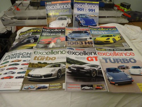 10 issues 2013 porsche excellence magazines and 2013-2014 buyer&#039;s guide