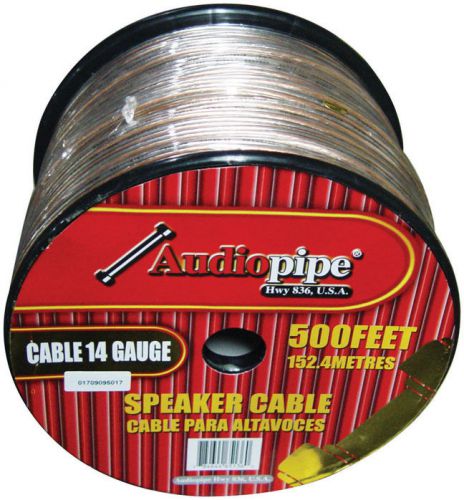 *cbp14500* sp wire 14ga 500' clear audiopipe cable14500 wire