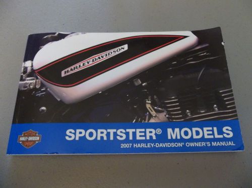 2007 harley-davidson owner&#039;s manual sportster models - official