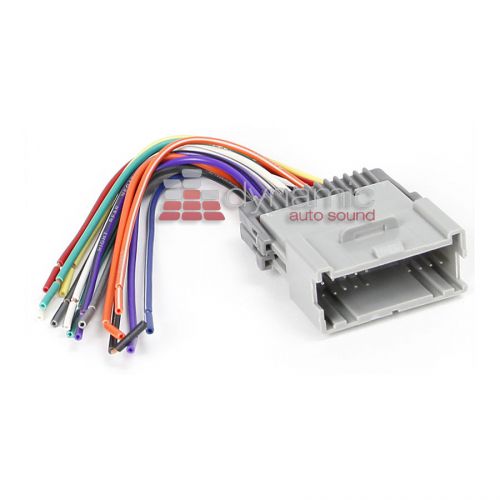 Scosche gm05b wire harness stereo receiver to select 2000-up geo vehicles new