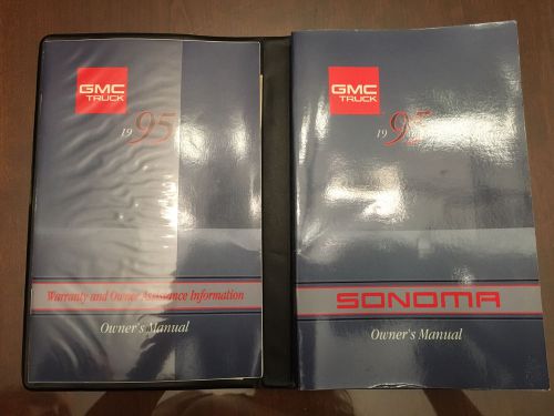 1995 gmc sonoma owners manual