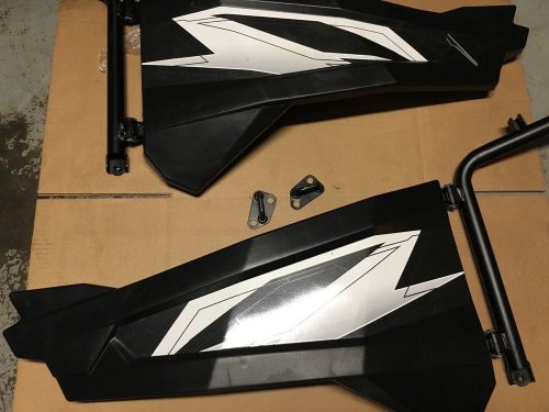 2016 polaris rzr xp  turbo/1000 oem upper doors compete w latches &amp; frames- bt2