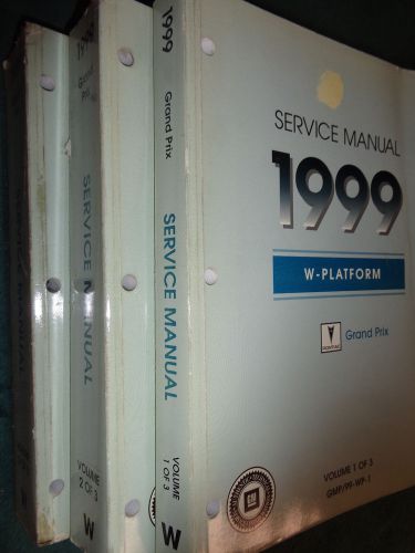 1999 pontiac grand prix shop manual set / original service books!