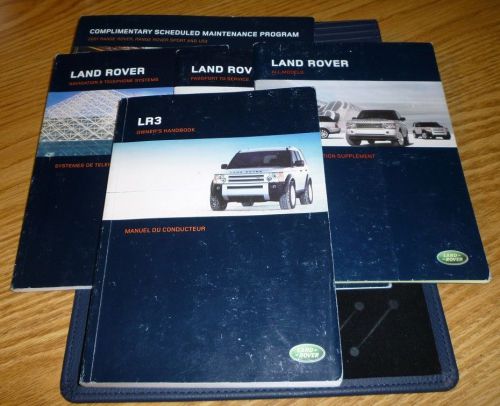 2007 land rover lr3 owners manual set 07 +case + navigation guide