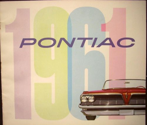 1961 pontiac sales brochure safari bonneville catalina ventura star chief 3x2bbl