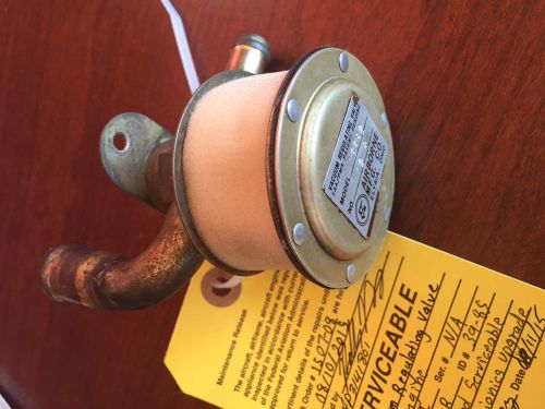 Piper aircraft vacuum regulating valve 133b2 airborne (492-066/ 2h3-1/ 133a2)