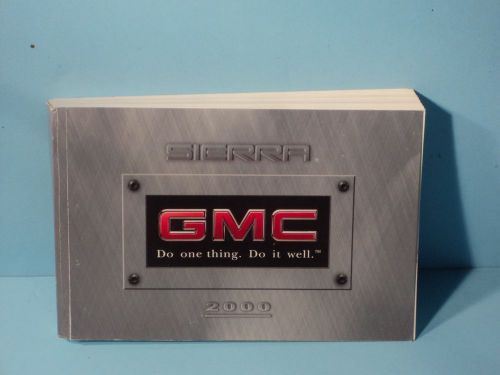 00 2000 gmc sierra owners manual