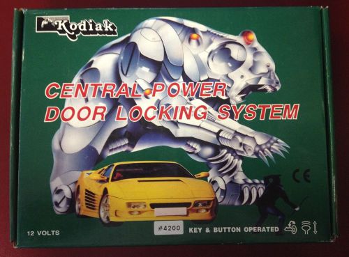 Kodiak 4200 central power 4 door locking system 12 volts key and button new