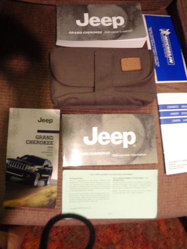 2009 jeep grand cherokee owners manual set