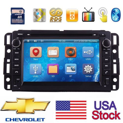 7&#034;inch 2din car dvd player strereo rds radio gps navigation bt atv for chevrolet