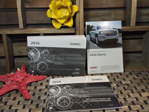 2016 gmc sierra owners manual 4.3l v6 5.3l 6.2l v8 1500 2500 3500 ((buy new oem)