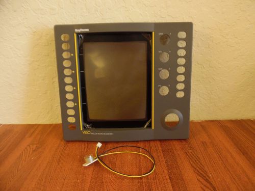 Raytheon v850 color echo sounder replacement bezel faceplate w/ alarm &amp; gasket