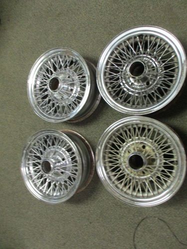 *wire wheels cadillac,appliance rwd 15x6&#034; 5x5&#034;set of 4