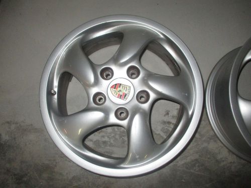 Porsche factory oem boxster twist front alloy aluminum rim wheel 17x7 97-04 99