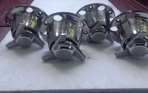 4 ford pickup chrome metal center caps with spinners fota-1a097-aa