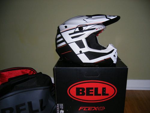 Bell carbon moto9 flex helmet matte blocked black graphic size large