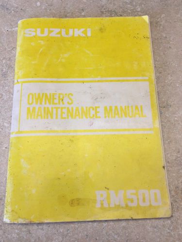 1983 1984 suzuki rm500 owners manual u99011-14222-03 vintage mx factory oem