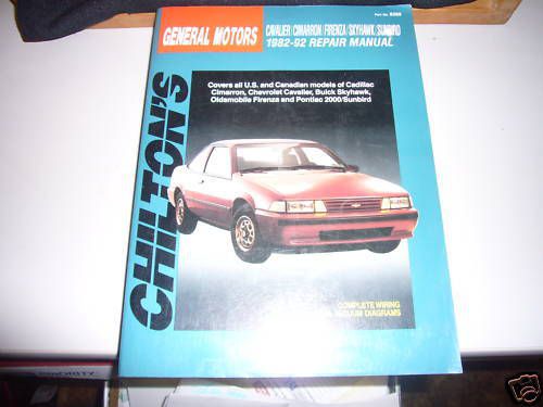 Chilton&#039;s general motors repair manual 1982-92
