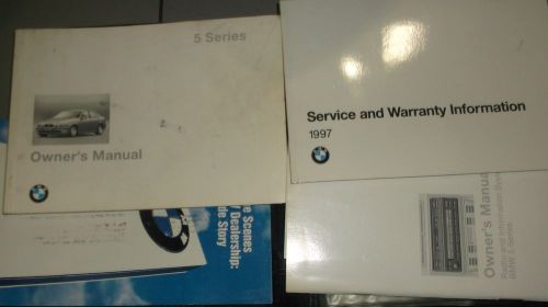 1997 bmw 528i 540i owners manual + case and suppplements