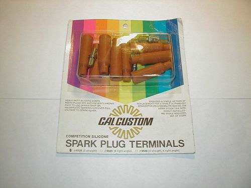 Vintage cal custom spark plug terminals with silicone boots