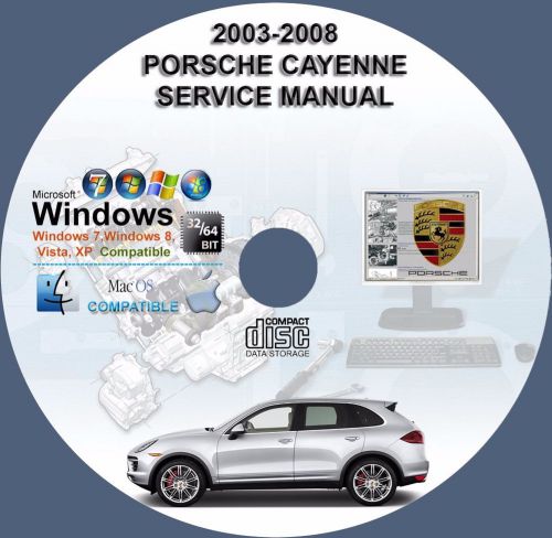Porsche cayenne 2003-2008 factory service repair manual on cd