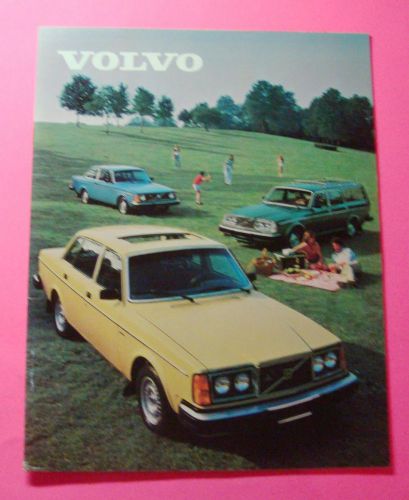 Volvo 1980 model lineup showroom sales brochure...24 pages