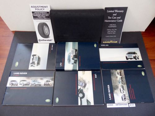 06 2006 land rover lr3 sport se hse owners manuals drivers books pouch set n140