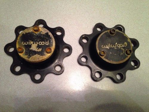 (2) wilwood 8 bolt starlite aluminum drive plate flanges pair wide 5 late model