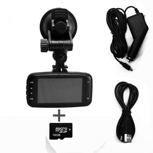 Hd 2.7&#034; car dvr vehicle camera video recorder dash cam night vision+16gb tf card