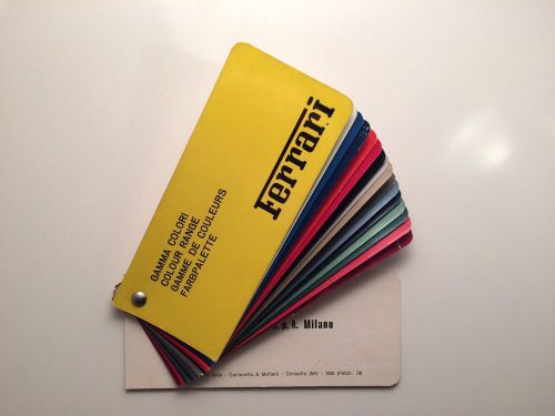 Authentic ferrari color range / paint sample. glidden salchi 1979. very rare!