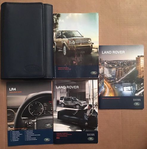 2011 land rover lr4 owner&#039;s manual with case