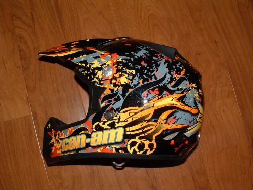 Youth dirtbike helmet, can-am volcano cross, size: youth large 53-54, dot