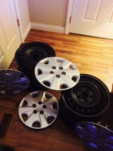15&#034; factory rims and hubcaps(4) for 2004 honda accord
