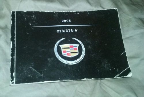 2005 cadillac cts / cts - v factory owners manual / fast free shipping usa only