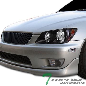 Blk vertical front hood bumper grill grille abs 01-05 lexus altezza is300 is200