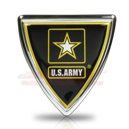 United states army shield color metal auto emblem, official licensed + free gift