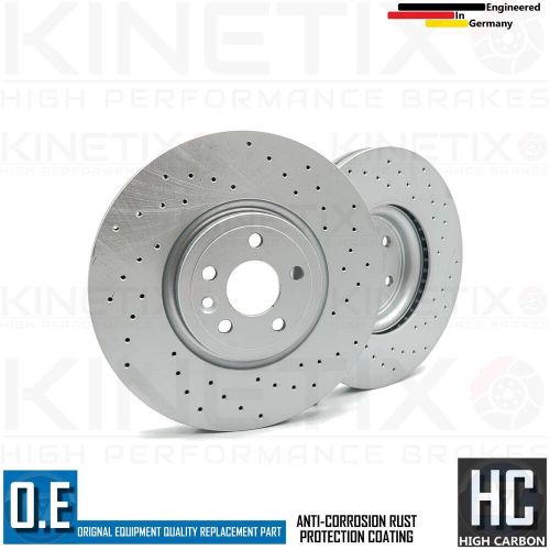 Purchase FOR JAGUAR XE 2.0T 200 R SPORT DRILLED FRONT BRAKE DISCS