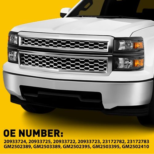 2x Headlights Assembly Black Replacement Lamp For 2014-15 Silverado Chevy 1500, US $139.99, image 2