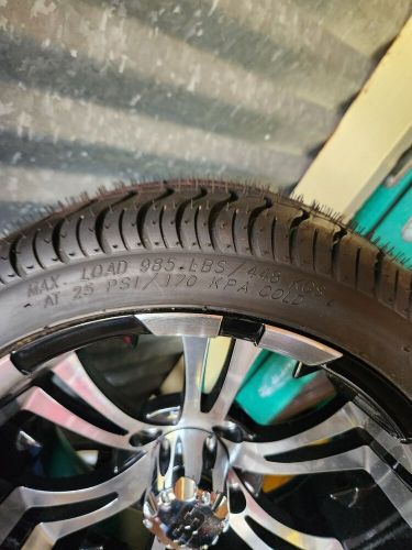 14" vampire rims and low profile tires