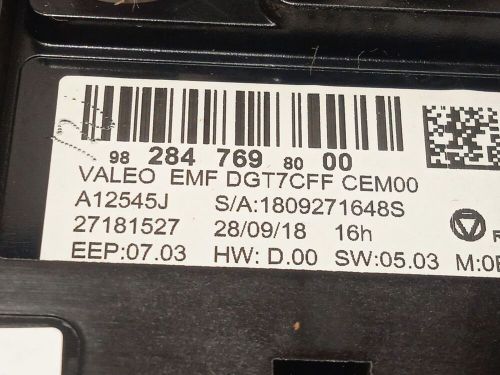 9828476980 multifunction display / 98291383xu / 7545522 for citroËn c3 / c3 orig-