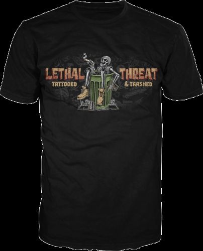 New lethal threat tattooed &amp; trashed t-shirt