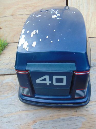 Vintage 1980s-1990s OMC Evinrude 40 HP VRO Outboard Hood Cowl Housing Shroud, US $69.99, image 5