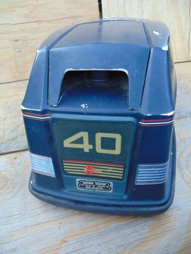 Vintage 1980s-1990s OMC Evinrude 40 HP VRO Outboard Hood Cowl Housing Shroud, US $69.99, image 8