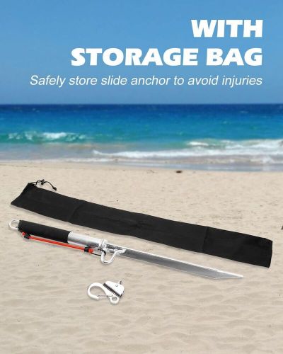 32'' Sand Spike Boat Anchor Pole w/ Hook for Shallow Water Shore, Beach, Sandbar, US $60.99, image 5