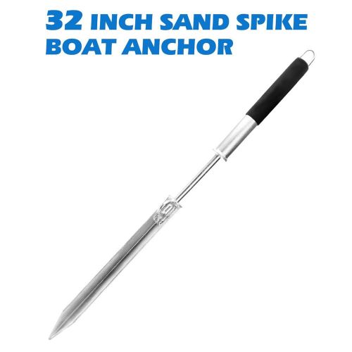 32'' Sand Spike Boat Anchor Pole w/ Hook for Shallow Water Shore, Beach, Sandbar, US $60.99, image 12