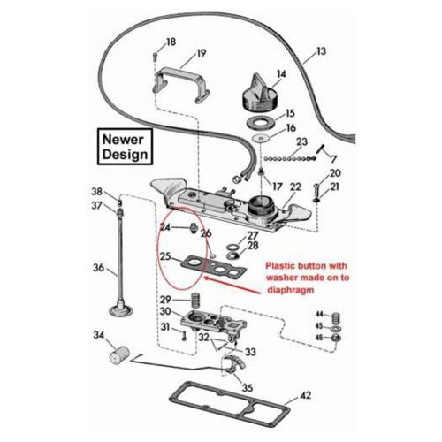 For Johnson 2 Line Tank Rebuild Kits Pressure Evinrude OMC Plastic Button, US $18.28, image 2