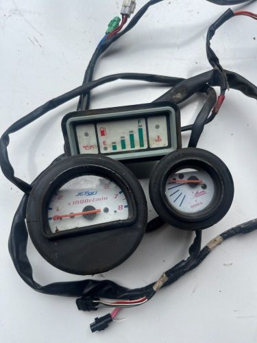 1996-1999 kawasaki 750 xi ss dash cluster set fuel trim tachometer