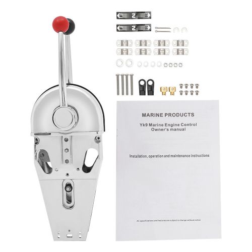 Twin Lever Marine Dual Engine Throttle Control Boat Handle Top Mount Zinc Alloy, US $169.18, image 10
