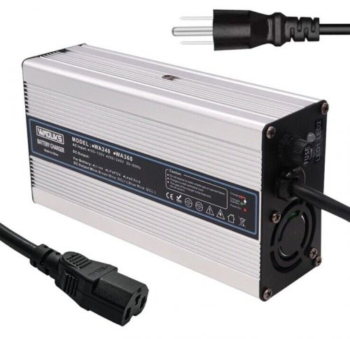 Waouks WA600 Silver Portable 100-120V Lead Acid Battery Charger - Open Box New, US $49.95, image 2